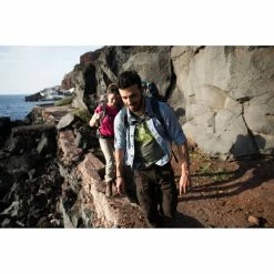 Forclaz Hiking Clothing Men's Travel Backpacking Long-Sleeved Shirt Arpenaz 100