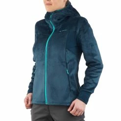 Quechua Women's Mountain Hiking Fleece Jacket Forclaz 500 Hiking Clothing