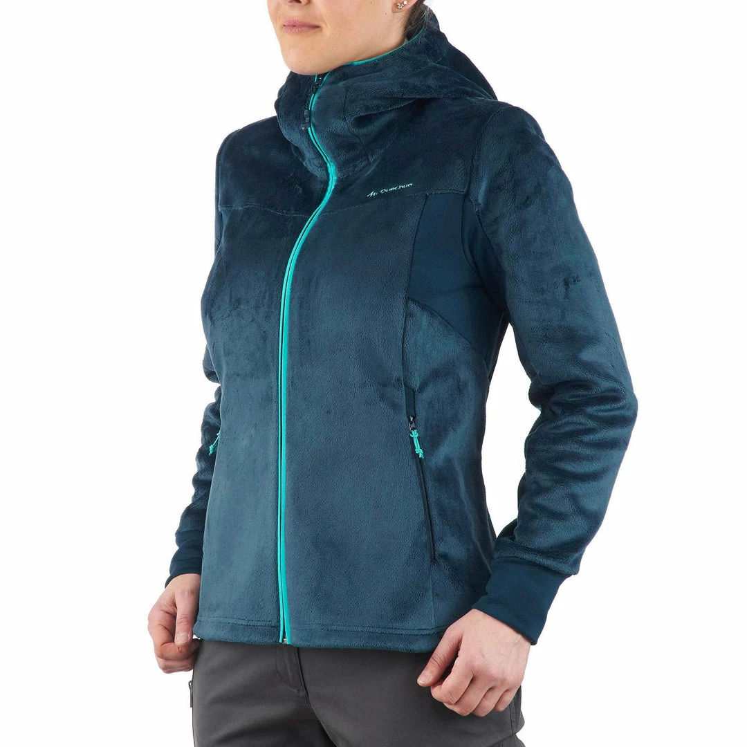 Quechua Women's Mountain Hiking Fleece Jacket Forclaz 500 Hiking Clothing