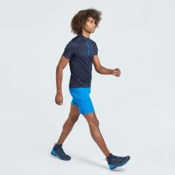 Quechua Men's Fast Hiking Short-Sleeved T-Shirt FH500 Helium