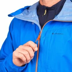Quechua FH500 Helium, Waterproof Hiking Rain Jacket, Men's