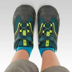 Quechua Crossrock, Waterproof Velcro Hiking Boots, Kids' Hiking Clothing