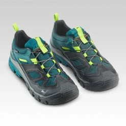 Quechua Crossrock, Waterproof Lace-Up Hiking Boots, Kids'