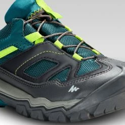 Quechua Crossrock, Waterproof Lace-Up Hiking Boots, Kids'