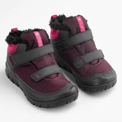 Quechua Kids' Snow Hiking Warm Rip-Tab Mid Shoes SH100 Hiking Clothing