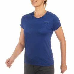 Quechua Women's Hiking Short-Sleeve T-Shirt Techfresh 50 Hiking Clothing
