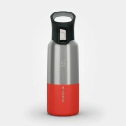 Quechua MH500, Stainless Steel Double Wall Isothermal Hiking Water Bottle, 17oz Hiking Clothing