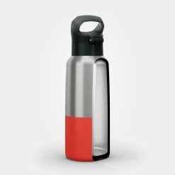 Quechua MH500, Stainless Steel Double Wall Isothermal Hiking Water Bottle, 17oz Hiking Clothing