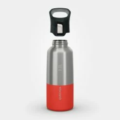 Quechua MH500, Stainless Steel Double Wall Isothermal Hiking Water Bottle, 17oz Hiking Clothing