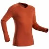 Hiking Clothing Forclaz Trek 500, Long Sleeved Merino Wool Hiking T-Shirt, Men's