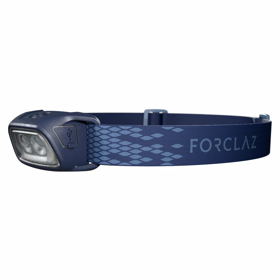 Forclaz Hiking Clothing Trek 100, Rechargeable USB 120 Lumen Backpacking Head Lamp