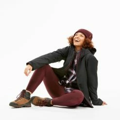 Forclaz Hiking Clothing Travel 500, 18°F Waterproof 3-in-1 Comfort Backpacking Jacket, Women's