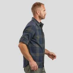 Forclaz Travel 100, Warm Hiking Shirt, Men's Hiking Clothing