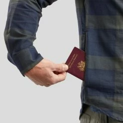 Forclaz Travel 100, Warm Hiking Shirt, Men's Hiking Clothing