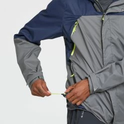 Quechua Hiking Clothing Men's MH100 Waterproof Hiking Rain Jacket