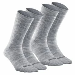 Quechua SH100 X-Warm, Warm Mid Hiking Socks 2 Pairs, Adult