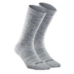 Quechua SH100 X-Warm, Warm Mid Hiking Socks 2 Pairs, Adult