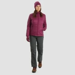 Hiking Clothing Forclaz Trek 100, Light Synthetic Down Hiking Jacket, Women's