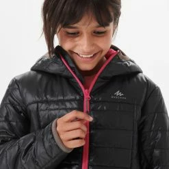 Quechua Hiking Clothing MH500, Padded Hiking Jacket, Kids’ Aged 7-15