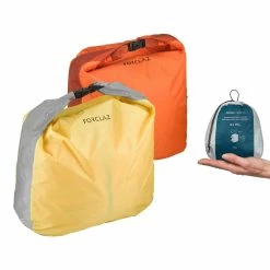 Forclaz 15 L Waterproof Half-Moon Hiking Storage Bag, 2-Pack Hiking Clothing