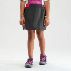 Hiking Clothing Quechua MH100, Hiking Skort, Kids'