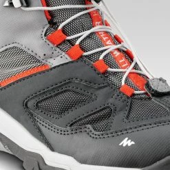 Hiking Clothing Quechua Crossrock, Mid Waterproof Lace-Up Hiking Shoes, Kids'