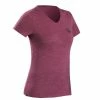 Forclaz, Merino Wool Short Sleeve Backpacking Travel T-Shirt, Women's Hiking Clothing