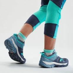 Quechua Crossrock, Low-Top Lace-Up Hiking Boots, Kids' Hiking Clothing