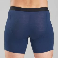 Hiking Clothing Forclaz Trek 500, Merino Wool Backpacking Boxer Shorts, Men's