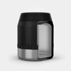 Quechua Hiking Clothing MH500, 0.8 L Stainless Steel Isothermal Hiking Food Box With Bowl