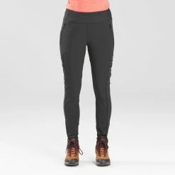 Forclaz Travel 500, Heavy-Duty Travel Backpacking Leggings, Women's