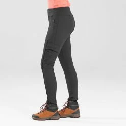 Forclaz Travel 500, Heavy-Duty Travel Backpacking Leggings, Women's