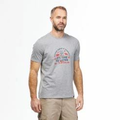 Quechua NH500, Organic Cotton Blend Hiking T-Shirt, Men's