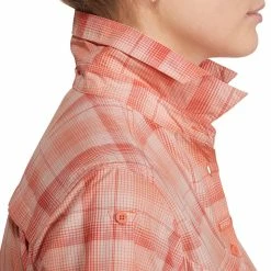 Forclaz Women's Travel Backpacking Short-Sleeved Shirt Arpenaz 500 Hiking Clothing