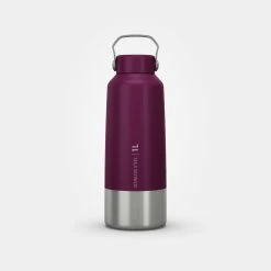 Hiking Clothing Quechua MH100, Stainless Steel Screw Top Hiking Water Bottle, 34oz