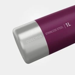 Hiking Clothing Quechua MH100, Stainless Steel Screw Top Hiking Water Bottle, 34oz