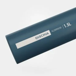 Hydration Quechua MH500 Quick-Opening Cap Recycled Aluminum Hiking Water Bottle 51oz