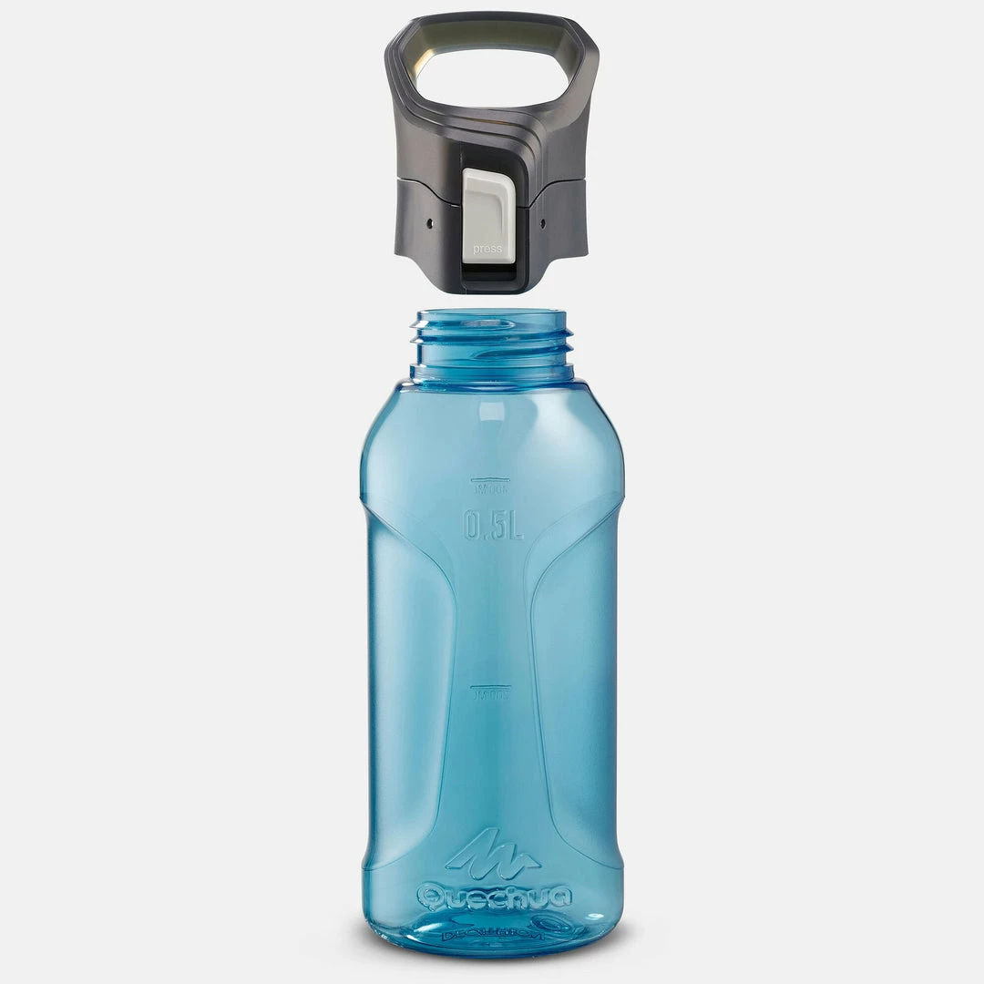 Hiking Clothing Quechua Tritan MH500, 0.5 L Plastic Quick-Open Hiking Flask
