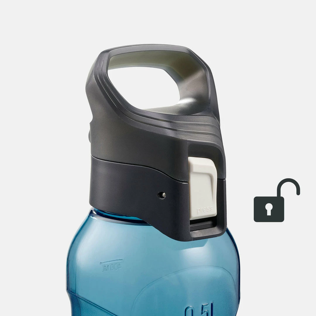 Hiking Clothing Quechua Tritan MH500, 0.5 L Plastic Quick-Open Hiking Flask