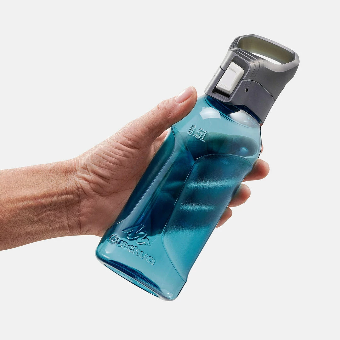 Hiking Clothing Quechua Tritan MH500, 0.5 L Plastic Quick-Open Hiking Flask