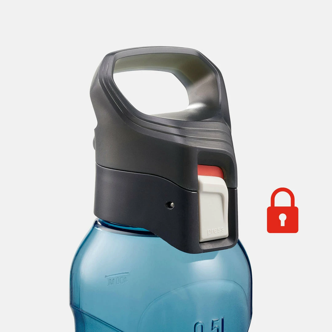 Hiking Clothing Quechua Tritan MH500, 0.5 L Plastic Quick-Open Hiking Flask