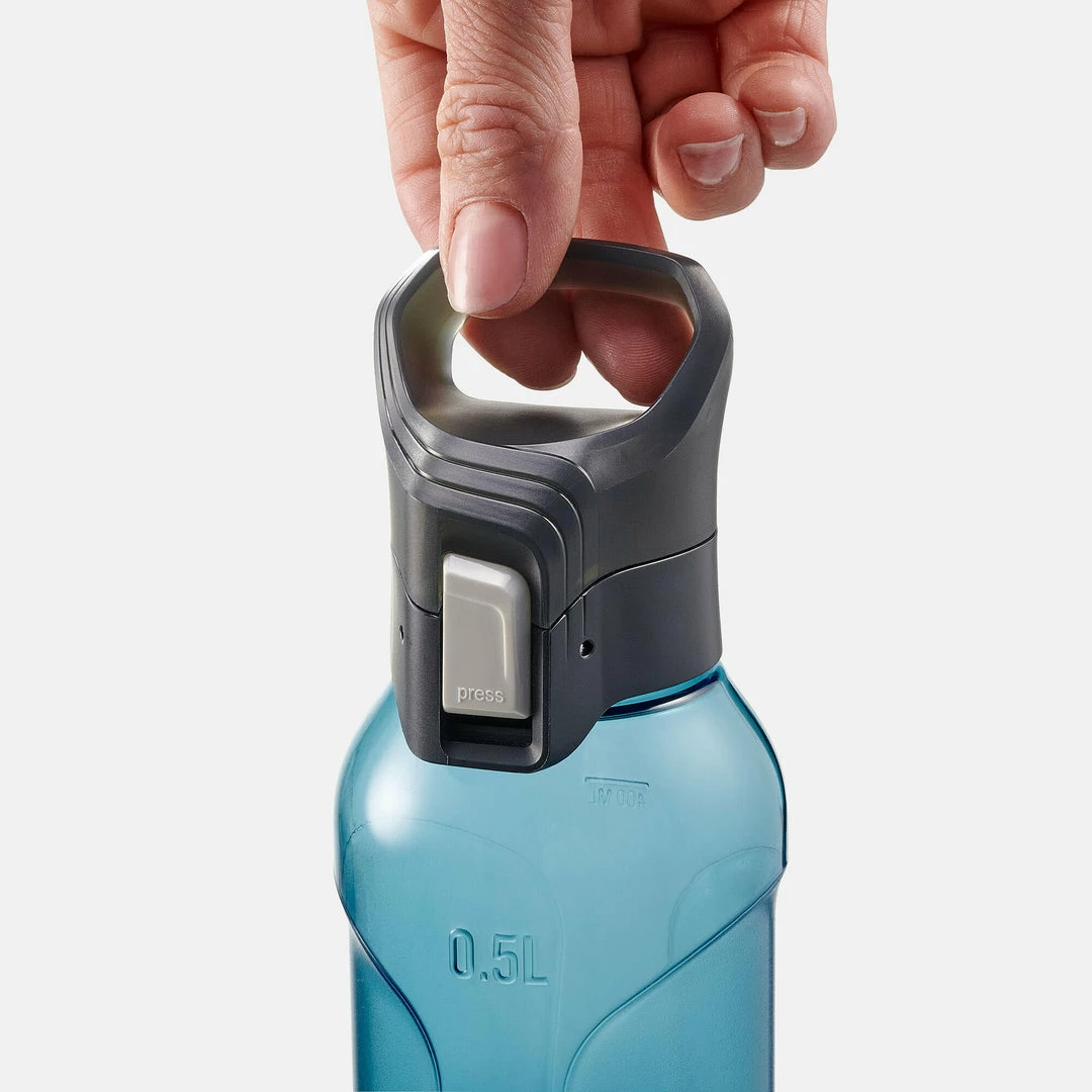 Hiking Clothing Quechua Tritan MH500, 0.5 L Plastic Quick-Open Hiking Flask