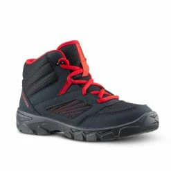Quechua MH100 Mid, Lace-Up Hiking Boots, Kids’ Hiking Clothing
