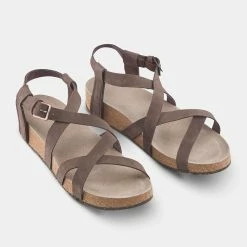 Quechua, Leather & Cork Hiking Sandals, Women’s
