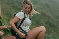 Forclaz, Merino Wool Short Sleeve Backpacking Travel T-Shirt, Women's Hiking Clothing