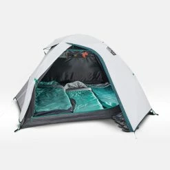 Quechua Fresh & Black MH100 Waterproof Camping Tent 3 Person Hiking Clothing