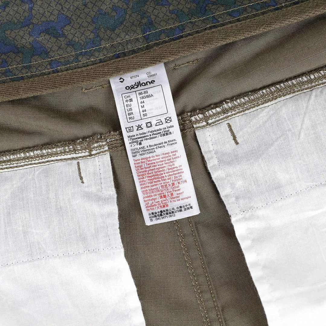 Forclaz Men's Travel Backpacking Pants Arpenaz 500 Hiking Clothing