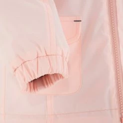 Quechua Girls' Hiking Jacket Hike 100 Warm Waterproof - Coral Hiking Clothing