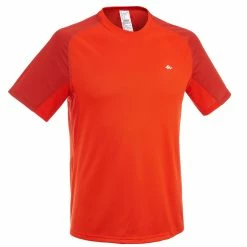 Hiking Clothing Quechua Tech Fresh 100, Short-sleeved Hiking T-Shirt, Men's
