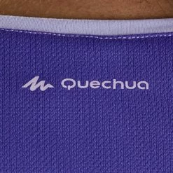 Quechua Women's Hiking Short-Sleeve T-Shirt Techfresh 100 Hiking Clothing